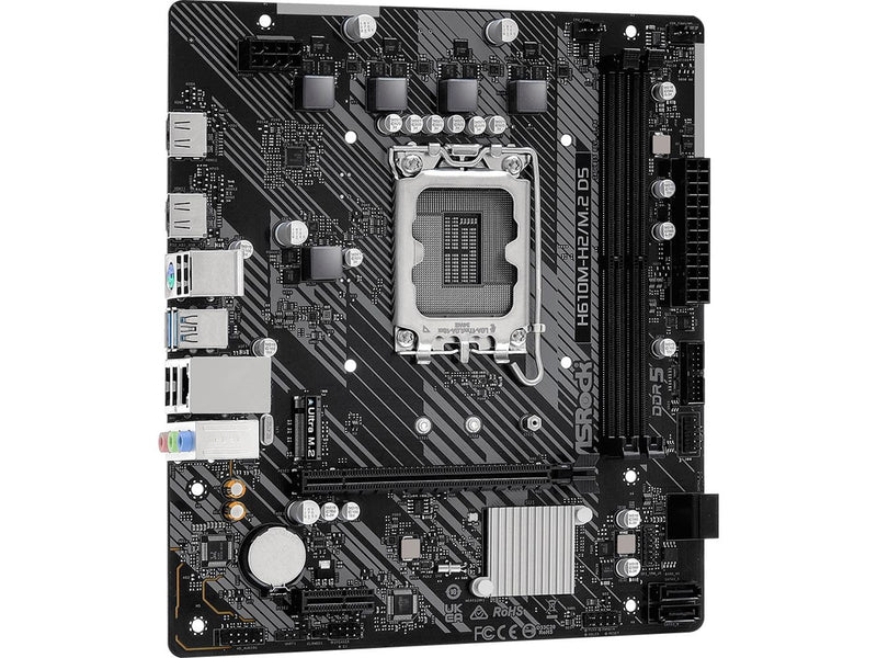 ASRock H610M-H2/M.2 D5 Mainboard - Intel H610 - Intel LGA1700 - DDR5 RAM - Micro-ATX