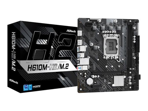 ASRock H610M-H2/M.2 Mainboard - Intel H610 - Intel LGA1700 - DDR4 RAM - Micro-ATX