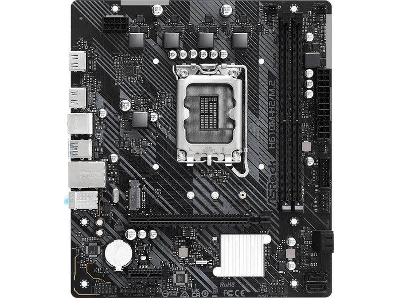 ASRock H610M-H2/M.2 Mainboard - Intel H610 - Intel LGA1700 - DDR4 RAM - Micro-ATX
