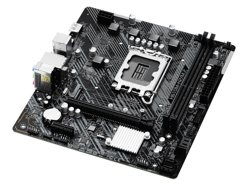 ASRock H610M-H2/M.2 Mainboard - Intel H610 - Intel LGA1700 - DDR4 RAM - Micro-ATX
