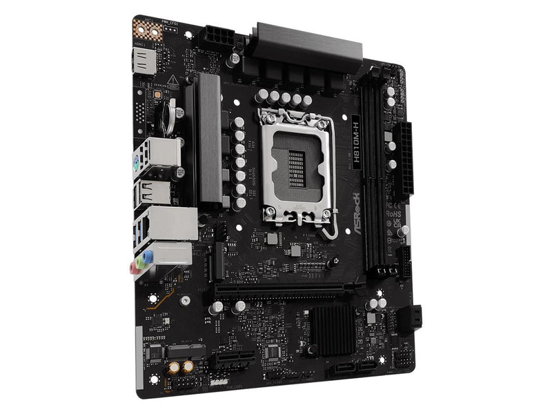 ASRock H810M-H Mainboard - Intel H810 - Intel LGA1851 - DDR5 RAM - Micro-ATX