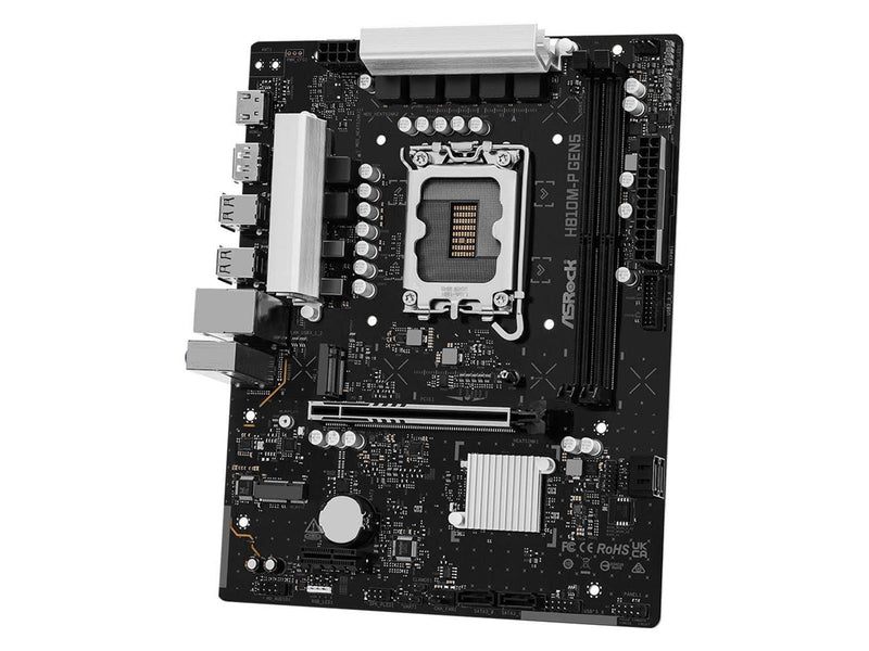 ASRock H810M-P Gen5 Mainboard - Intel H810 - Intel LGA1851 - DDR5 RAM - Micro-ATX