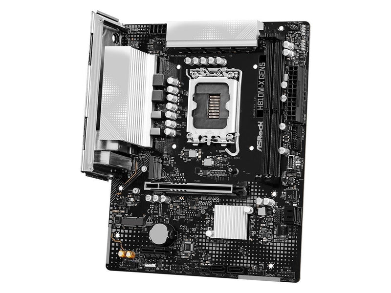 ASRock H810M-X Gen5 Mainboard - Intel H810 - Intel LGA1851 - DDR5 RAM - Micro-ATX