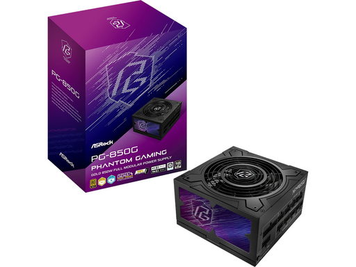 ASRock PG-850G Netzteile - 850 Watt - 135 mm - ATX 3.1 - 80 Plus Gold zertifiziert