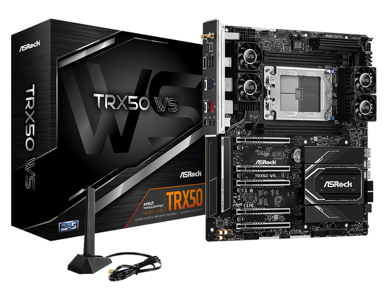 ASRock TRX50 WS Mainboard - AMD TRX50 - AMD sTR5 - DDR5 RAM - Extended ATX