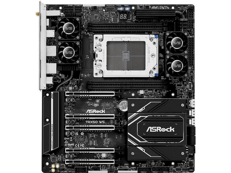 ASRock TRX50 WS Mainboard - AMD TRX50 - AMD sTR5 - DDR5 RAM - Extended ATX