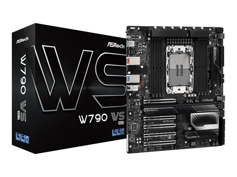 ASRock W790 WS R2.0 Mainboard - Intel W790 - Intel LGA4677 - DDR5 RAM - Extended ATX