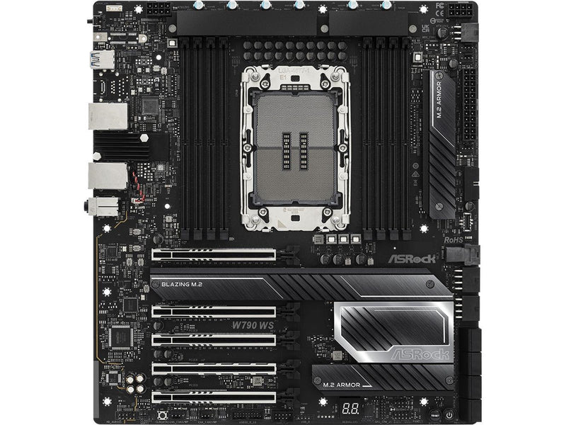 ASRock W790 WS R2.0 Mainboard - Intel W790 - Intel LGA4677 - DDR5 RAM - Extended ATX