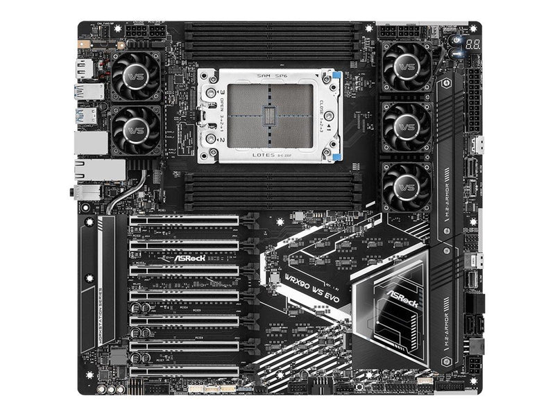 ASRock WRX90 WS EVO Mainboard - AMD WRX90 - AMD sTR5 - DDR5 RAM - Extended ATX