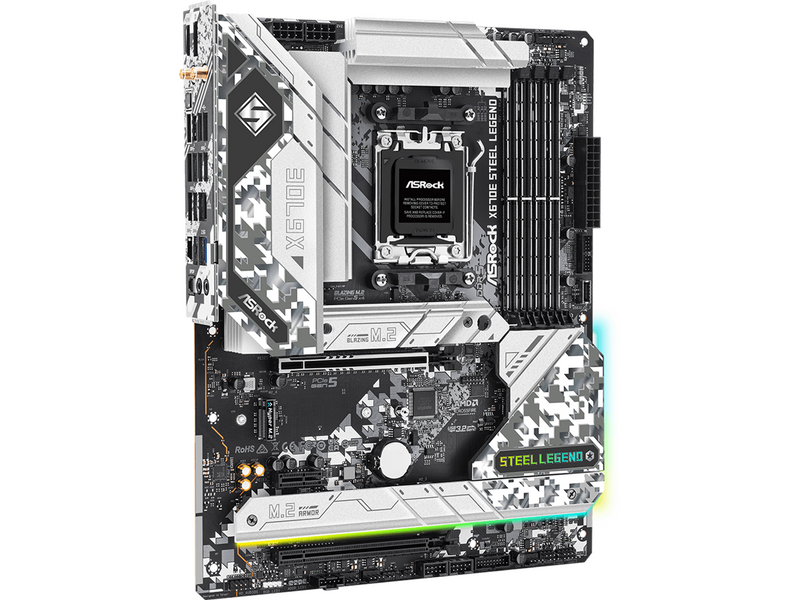 ASRock X670E Steel Legend Mainboard - AMD X670E - AMD AM5 - DDR5 RAM - ATX *DEMO*