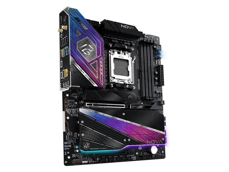 ASRock X870 NOVA WiFi Mainboard - AMD X870 - AMD AM5 - DDR5 RAM - ATX