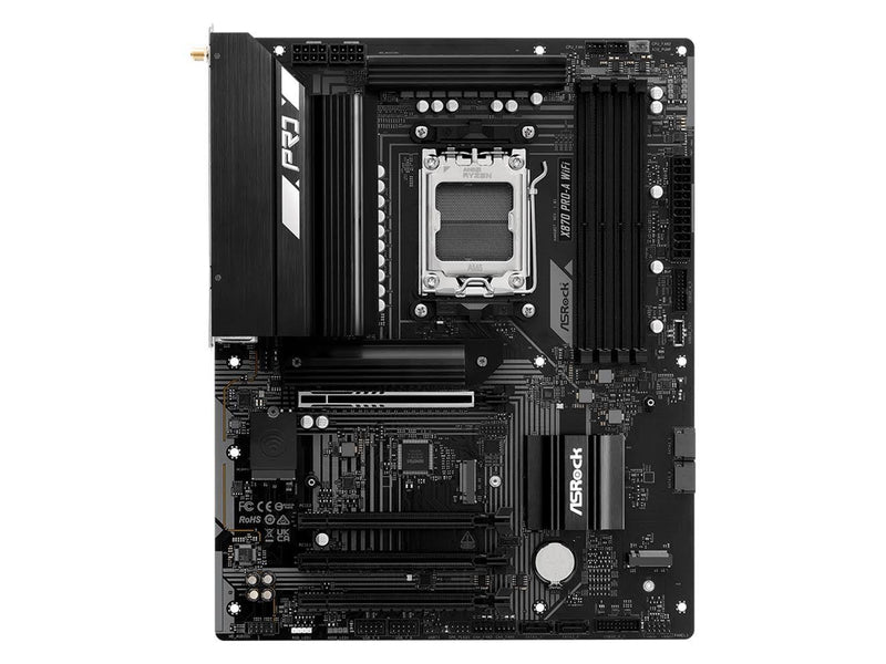 ASRock X870 PRO-A WIFI Mainboard - AMD X870 - AMD AM5 - DDR5 RAM - ATX