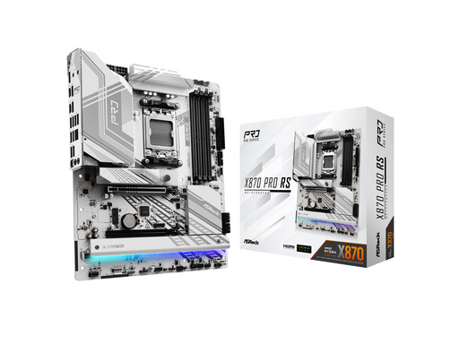 ASRock X870 PRO RS Mainboard - AMD X870 - AMD AM5 - DDR5 RAM - ATX