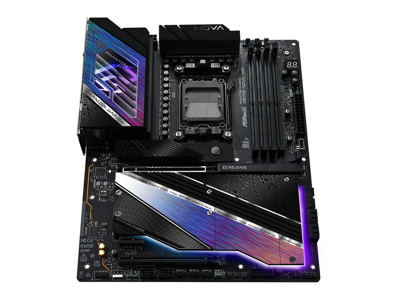 ASRock X870E NOVA WIFI Mainboard - AMD X870E - AMD AM5 - DDR5 RAM - ATX