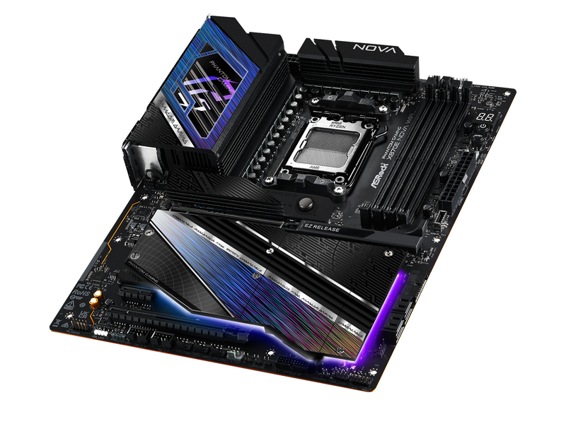 ASRock X870E NOVA WIFI Mainboard - AMD X870E - AMD AM5 - DDR5 RAM - ATX