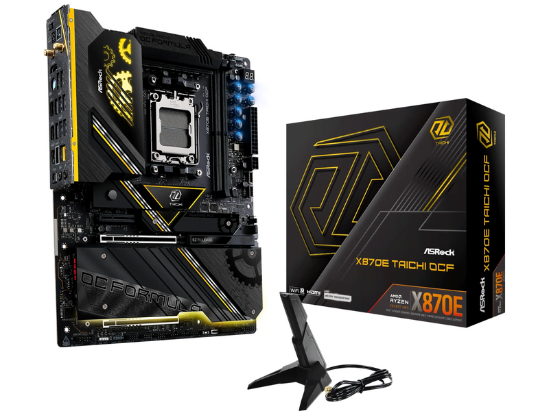 ASRock X870E TAICHI OCF Mainboard - AMD X870E - AMD AM5 - DDR5 RAM - ATX