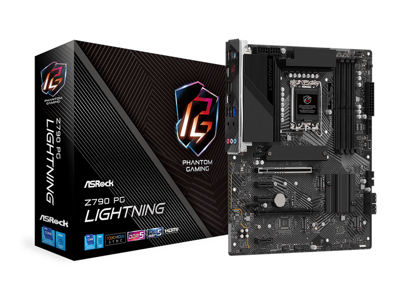 ASRock Z790 PG Lightning Mainboard - Intel Z790 - Intel LGA1700 - DDR5 RAM - ATX