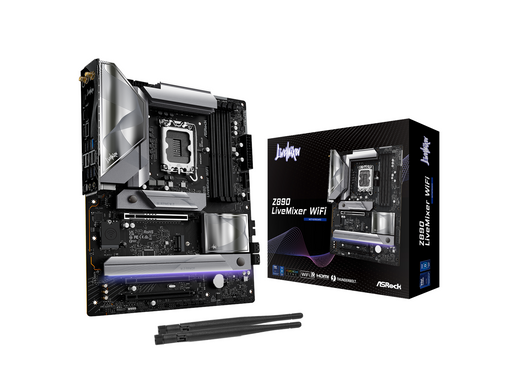 ASRock Z890 LIVEMIXER WIFI Mainboard - Intel Z890 - Intel LGA1851 - DDR5 RAM - ATX