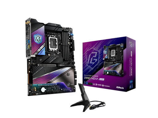 ASRock Z890 NOVA WIFI Mainboard - Intel Z890 - Intel LGA1851 - DDR5 RAM - ATX