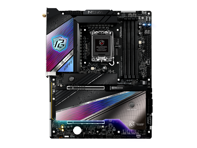 ASRock Z890 NOVA WIFI Mainboard - Intel Z890 - Intel LGA1851 - DDR5 RAM - ATX