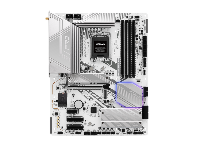 ASRock Z890 PRO RS WIFI WHITE Mainboard - Intel Z890 - Intel LGA1851 - DDR5 RAM - ATX