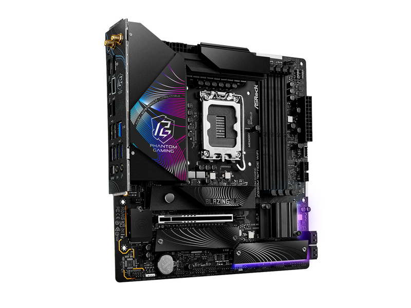 ASRock Z890M RIPTIDE WIFI Mainboard - Intel Z890 - Intel LGA1851 - DDR5 RAM - Micro-ATX