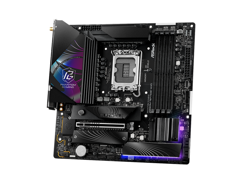 ASRock Z890M RIPTIDE WIFI Mainboard - Intel Z890 - Intel LGA1851 - DDR5 RAM - Micro-ATX