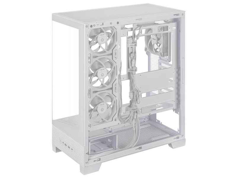 ASUS A31 PLUS TG ARGB WHITE - Gehäuse - Miditower - Weiß