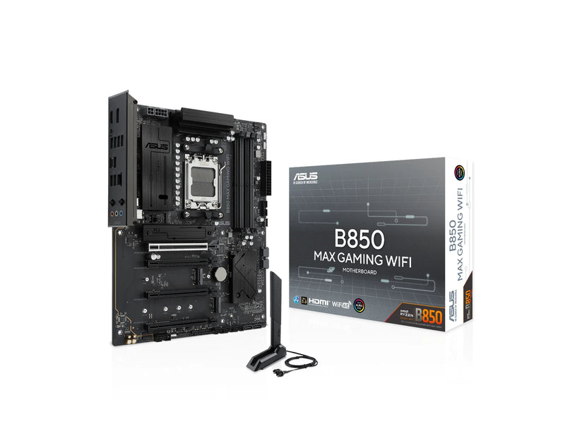 ASUS B850 MAX GAMING WIFI Mainboard - AMD B850 - AMD AM5 - DDR5 RAM - ATX