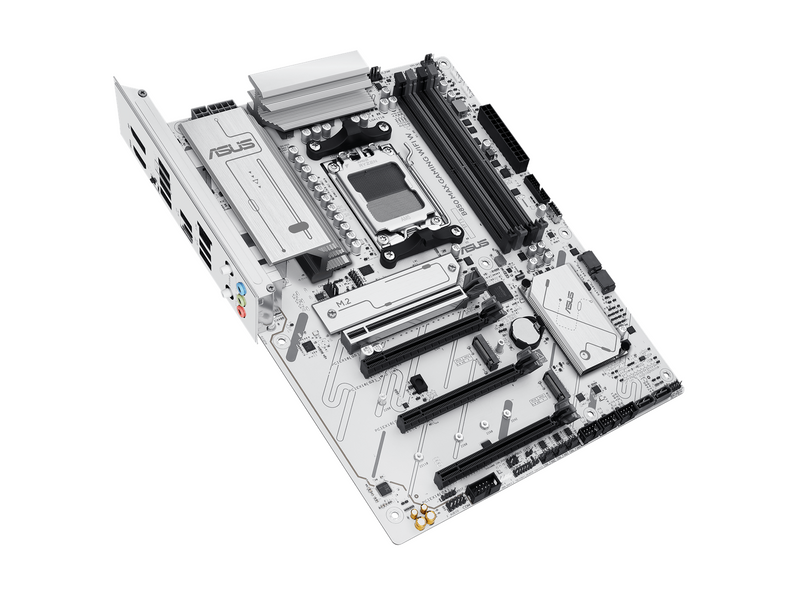 ASUS B850 MAX GAMING WIFI WHITE Mainboard - AMD B850 - AMD AM5 - DDR5 RAM - ATX