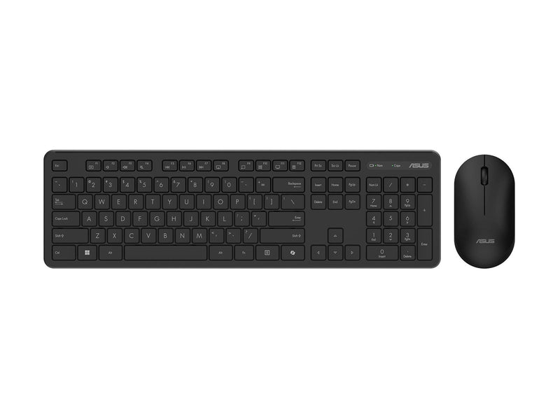 ASUS CW100 - Tastatur & Maus Set - Full-Size - Nordic ISO - Schwarz
