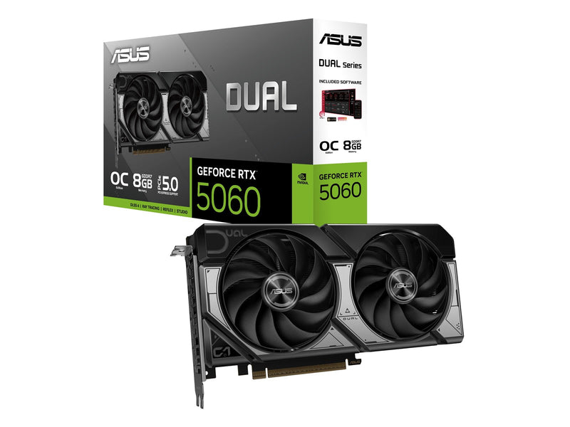 ASUS GeForce RTX 5060 DUAL OC Advanced - 8GB GDDR7 RAM - Grafikkarte