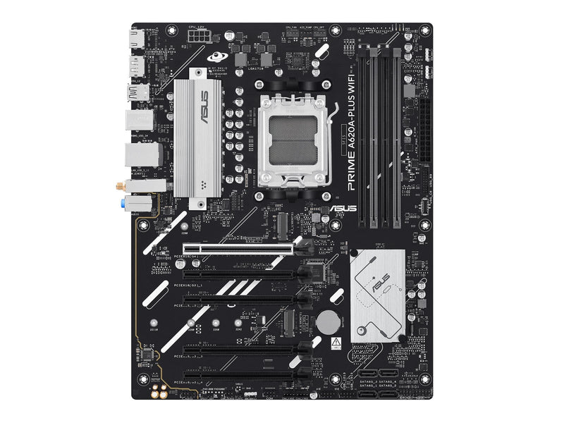 ASUS PRIME A620A-PLUS WIFI Mainboard - AMD A620A - AMD AM5 - DDR5 RAM - ATX