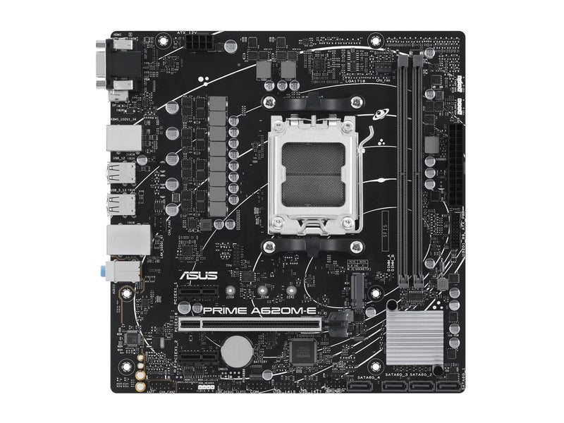 ASUS PRIME A620M-E-CSM Mainboard - AMD A620 - AMD AM5 - DDR5 RAM - Micro-ATX