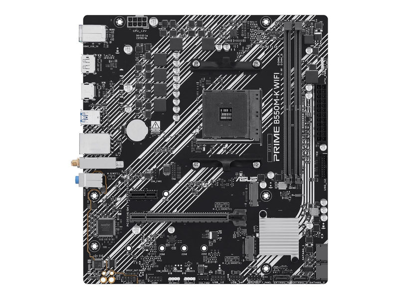 ASUS PRIME B550M-K WIFI Mainboard - AMD B550 - AMD AM4 - DDR4 RAM - Micro-ATX