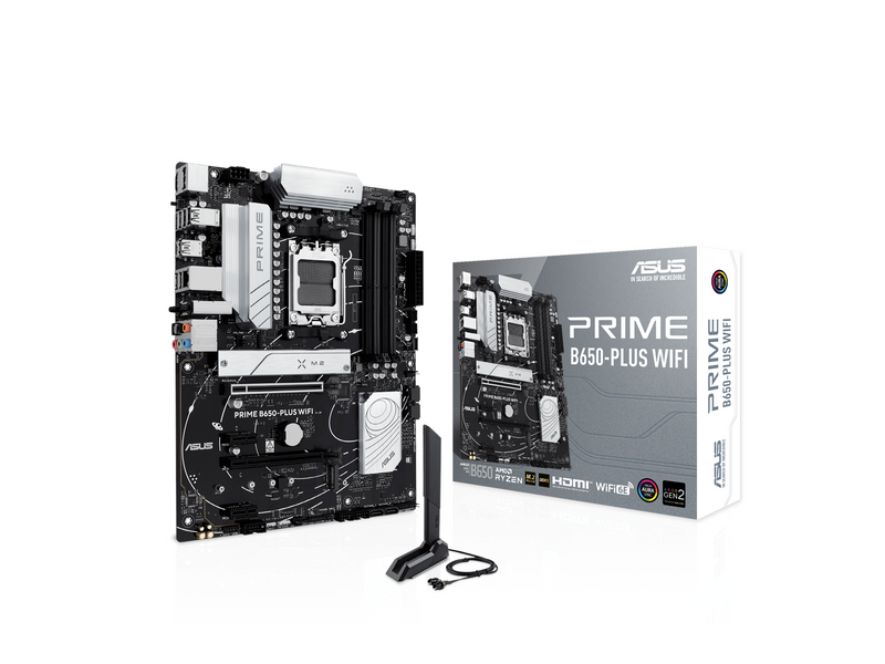 ASUS PRIME B650-PLUS WIFI Mainboard - AMD B650 - AMD AM5 - DDR5 RAM - ATX