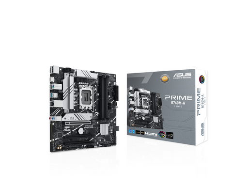 ASUS PRIME B760M-A-CSM (V2) Mainboard - Intel B760 - Intel LGA1700 - DDR5 RAM - Micro-ATX