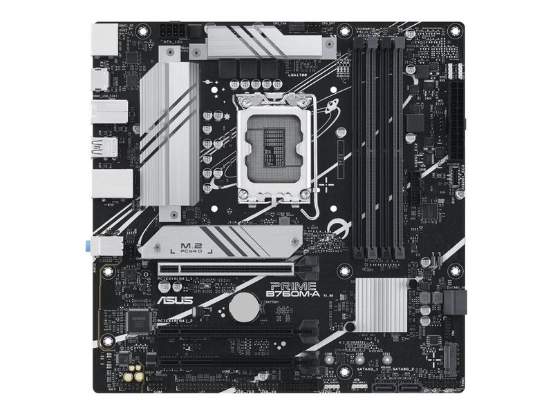 ASUS PRIME B760M-A-CSM (V2) Mainboard - Intel B760 - Intel LGA1700 - DDR5 RAM - Micro-ATX