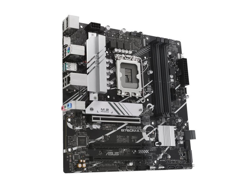 ASUS PRIME B760M-A D4-CSM (V2) Mainboard - Intel B760 - Intel LGA1700 - DDR4 RAM - Micro-ATX