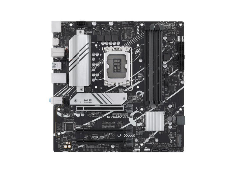 ASUS PRIME B760M-A D4-CSM (V2) Mainboard - Intel B760 - Intel LGA1700 - DDR4 RAM - Micro-ATX