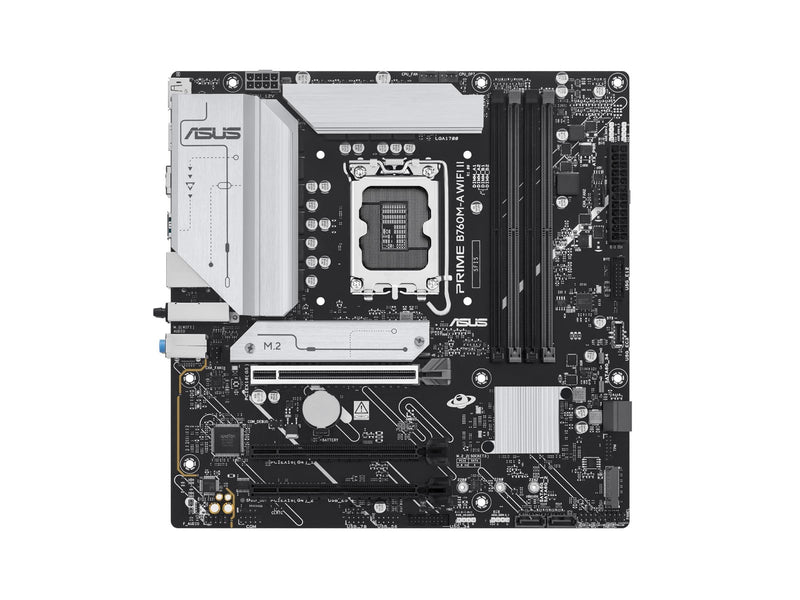 ASUS PRIME B760M-A WIFI II Mainboard - Intel B760 - Intel LGA1700 - DDR5 RAM - Micro-ATX