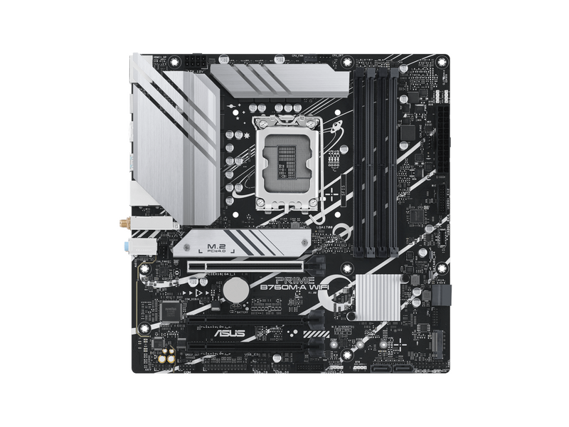 ASUS PRIME B760M-A WIFI (V2) Mainboard - Intel B760 - Intel LGA1700 - DDR5 RAM - Micro-ATX