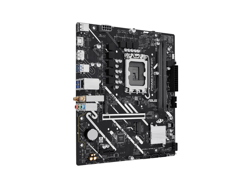 ASUS PRIME B760M-F WIFI Mainboard - Intel B760 - Intel LGA1700 - DDR5 RAM - Micro-ATX