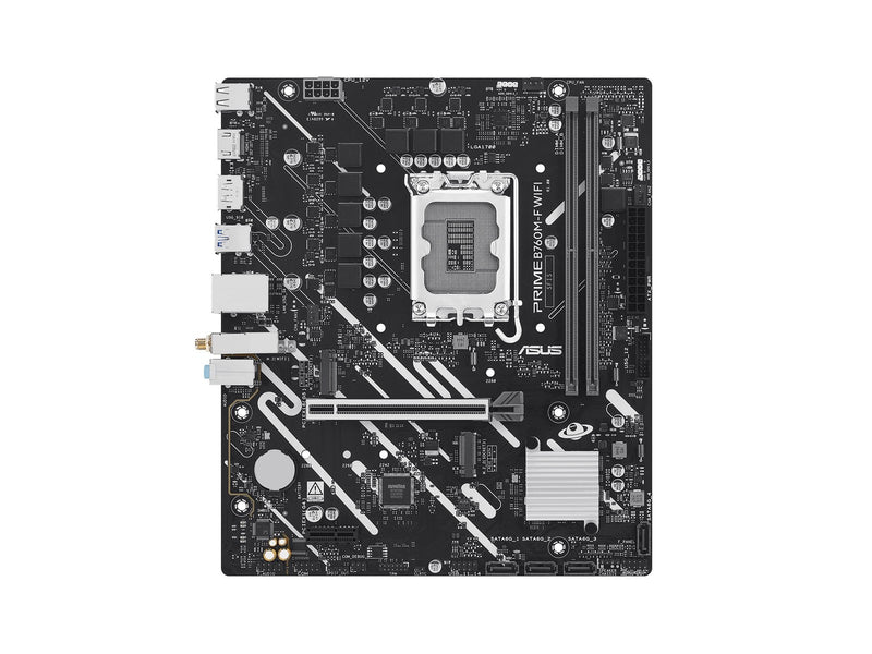 ASUS PRIME B760M-F WIFI Mainboard - Intel B760 - Intel LGA1700 - DDR5 RAM - Micro-ATX