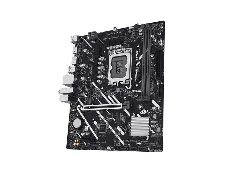 ASUS PRIME B760M-F WIFI Mainboard - Intel B760 - Intel LGA1700 - DDR5 RAM - Micro-ATX
