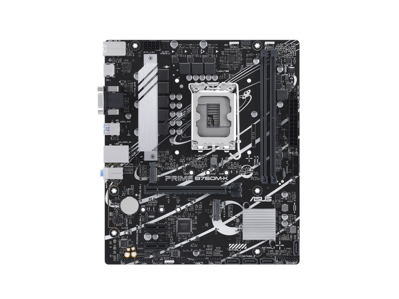 ASUS PRIME B760M-K (V2) Mainboard - Intel B760 - Intel LGA1700 - DDR5 RAM - Micro-ATX