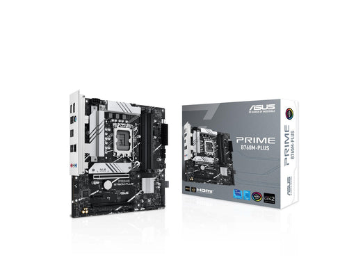 ASUS PRIME B760M-PLUS Mainboard - Intel B760 - Intel LGA1700 - DDR5 RAM - Micro-ATX