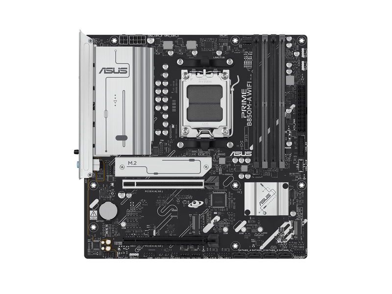 ASUS PRIME B850M-A WIFI Mainboard - AMD B850 - AMD AM5 - DDR5 RAM - Micro-ATX