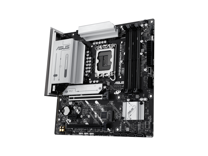 ASUS PRIME B860M-A WIFI Mainboard - Intel B860 - Intel LGA1851 - DDR5 RAM - Micro-ATX