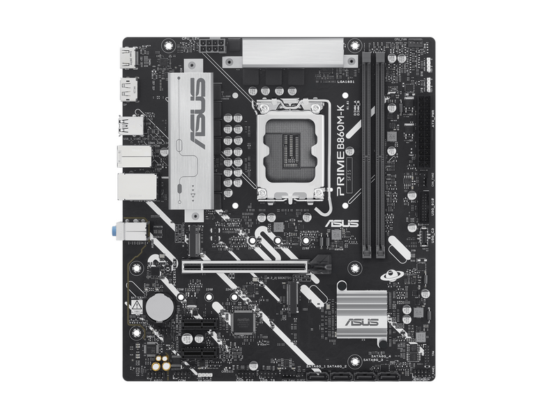ASUS PRIME B860M-K Mainboard - Intel B860 - Intel LGA1851 - DDR5 RAM - Micro-ATX